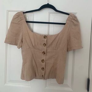 Gingham-ish top!
